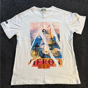 Heron Preston White Graphic Tee